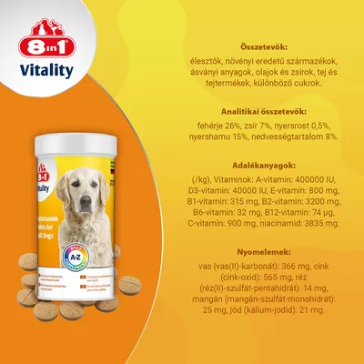 8in1 Vitality Multivitamin Adult tabletta