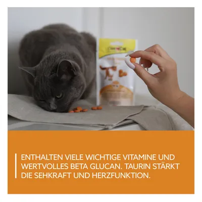 ENTHALTEN VIELE WICHTIGE VITAMINE UND WERTVOLLES BETA GLUCAN. TAURIN STÄRKT DIE SEHKRAFT UND HERZFUNKTION. Texte en allemand.