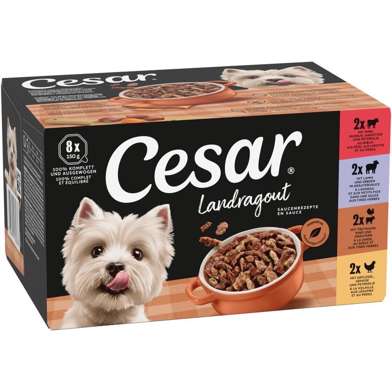 Cesar Tray Saver Pack 56 x 150g - dog wet food