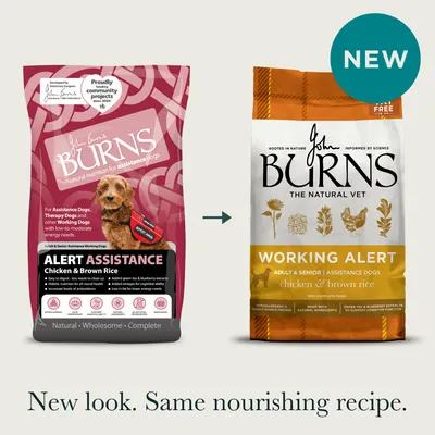 Burns Working Alert Assistance - Chicken & Brown Rice - 12kg Burns Working Alert Assistance - Chicken & Brown Rice - 12kg