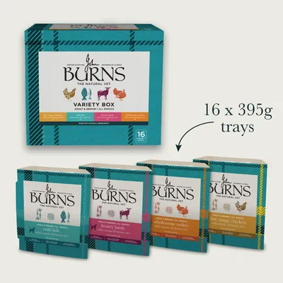 Burns Variety Box Wet Dog Food 6 x 395g - Bumper Box: 16 x 395g Burns Variety Box Wet Dog Food 6 x 395g - Bumper Box: 16 x 395g