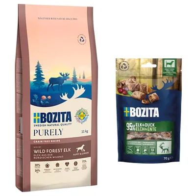 Bozita Purely Grain Free pienso + 2 x 70 g Bozita Meaty Bites ¡gratis!