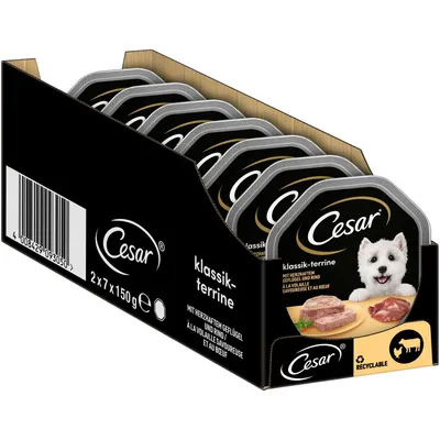 Mégapack Cesar 14 x 150 g pour chien