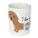 TIAKI Tasse en céramique "I Love You Long Time"