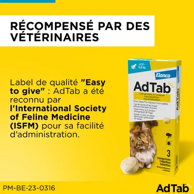 AdTab Comprimés à mâcher pour chat (2 à 8 kg)
