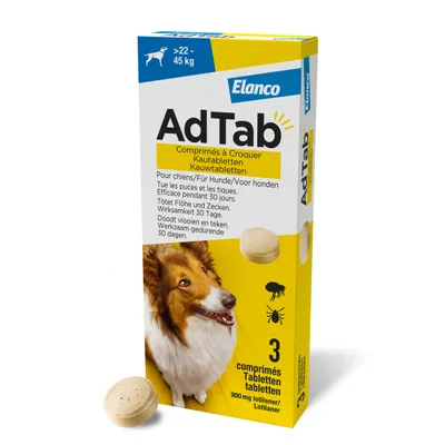 AdTab Comprimés à mâcher pour très grand chien (22 à 45 kg)