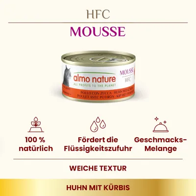 Lot Almo Nature HFC Mousse 24 x 70 g pour chat