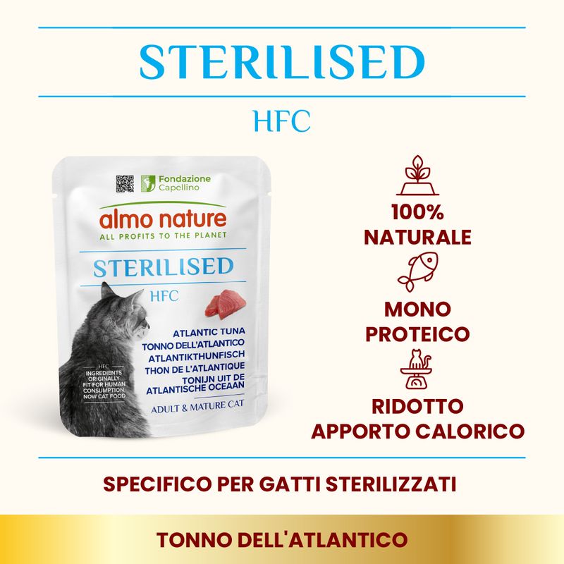 Almo Nature HFC Sterilised6 x 50 g Umido per gatti