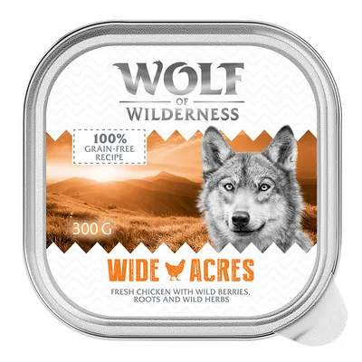 Wolf of Wilderness Wide Acres, 300 г. 100% беззерновой рецепт со свежей курицей, лесными ягодами, корнями и травами.
