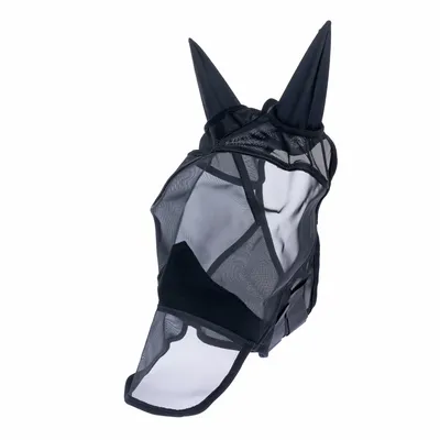 Nomad Tales Fliegenmaske mit Ohren & Nüsternschutz Classic, schwarz