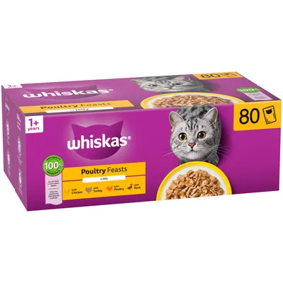 Whiskas 1+ Poultry Feasts in Jelly