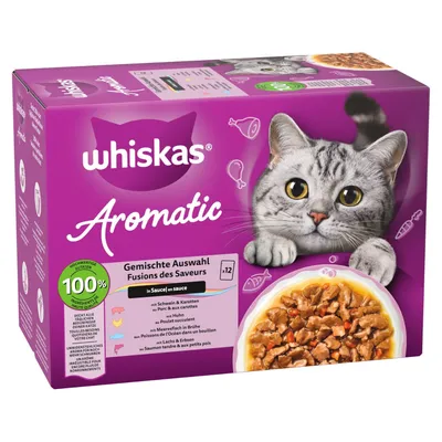 Πακέτο Προσφοράς Whiskas 1+ Aromatic Selection 96 x 85 g Πακέτο Προσφοράς Whiskas 1+ Aromatic Selection 96 x 85 g