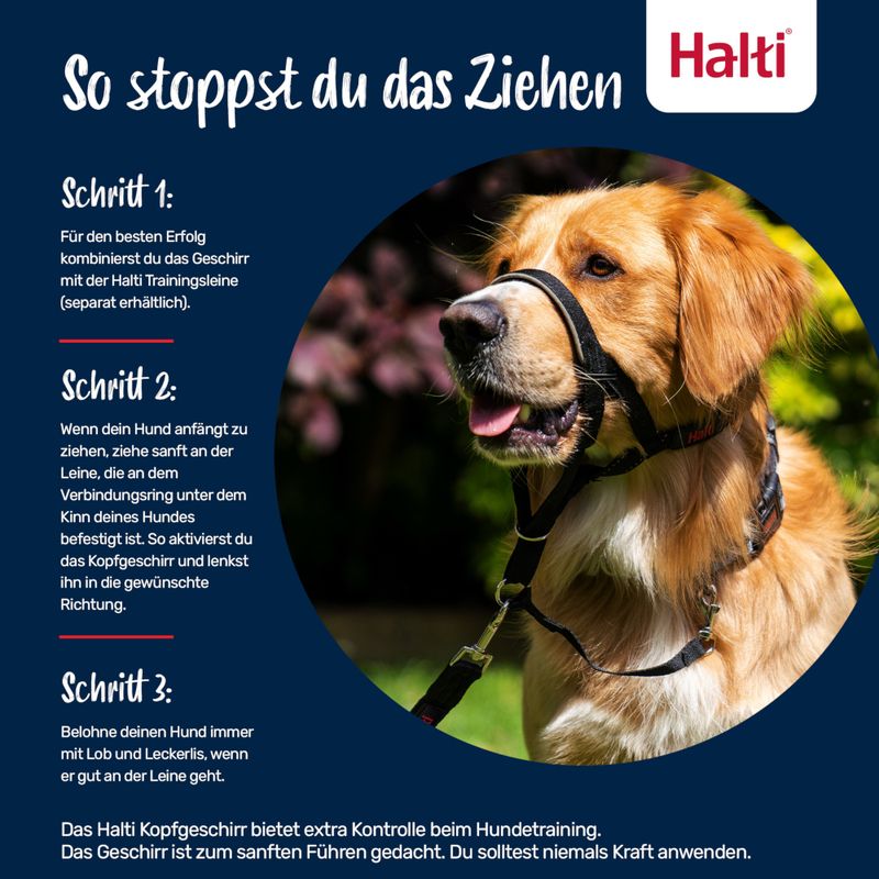 Halti Hunde-Kopfhalfter schwarz