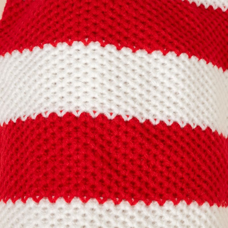 TIAKI Roter Streifen-Pullover für Hunde