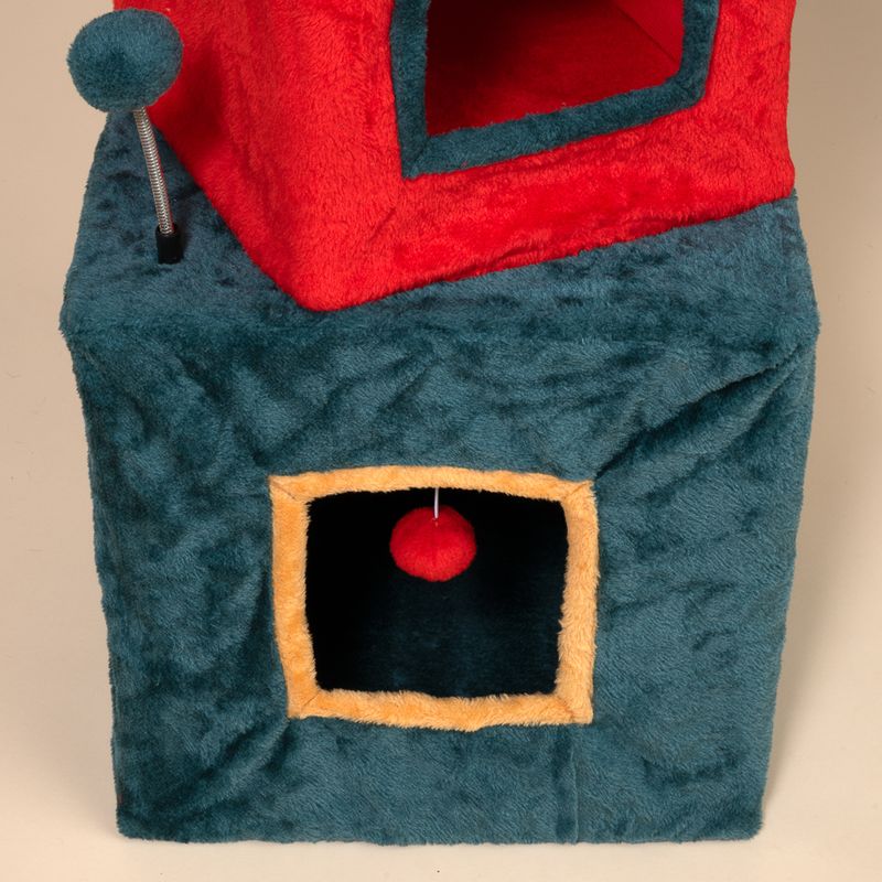 TIAKI Weihnachtlicher Geschenketurm für Katzen
