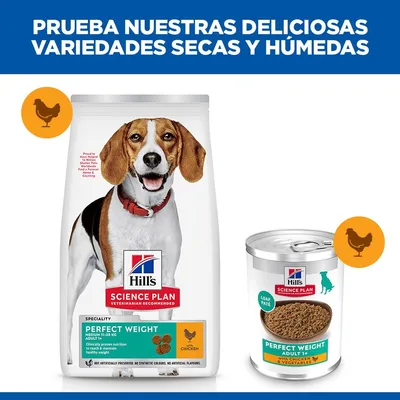 Hill's Science Plan Adult 1+ Perfect Weight latas para perros