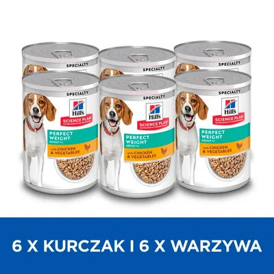 Hill's Science Plan Adult 1+ Perfect Weight z kurczakiem i warzywami