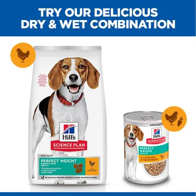 Hill's Science Plan Perfect Weight Adult 1+ Medium with Chicken