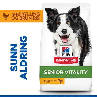 Hill's Science Plan Senior Vitality Mature Adult 7+ Medium med kylling & ris