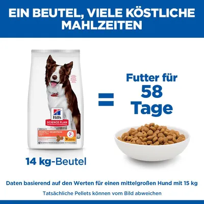 Hill's Science Plan Perfect Digestion Adult 1+ Medium mit Huhn & braunem Reis