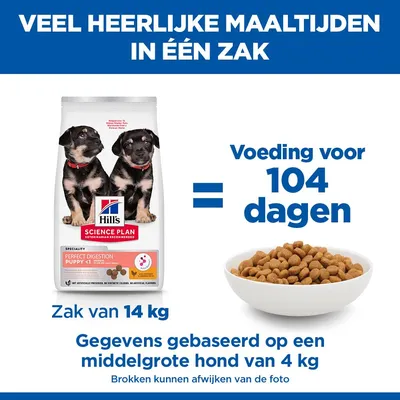 Hill's Science Plan Medium Puppy Perfect Digestion Hondenvoer