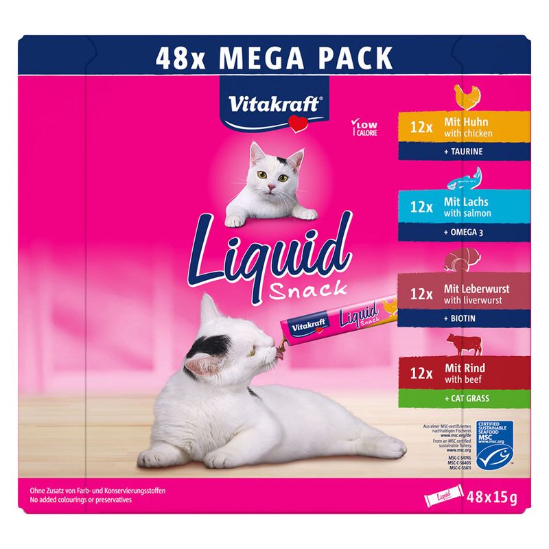 Vitakraft Multipack de friandises liquides pour chat