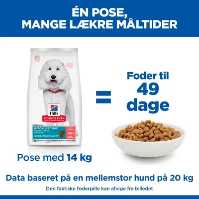 Hill's Science Plan Adult Hypoallergenic Medium med Laks