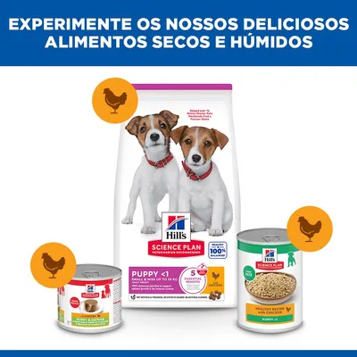 Hill's Science Plan Puppy <1 Small & Mini com frango