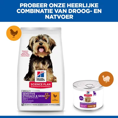 Hill's Science Plan Gevoelige Maag & Huid Small & Mini Mousse Hill's Science Plan Gevoelige Maag & Huid Small & Mini Mousse