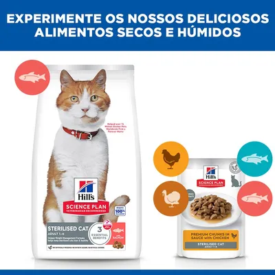 Hill's Science Plan Adult Sterilised com salmão