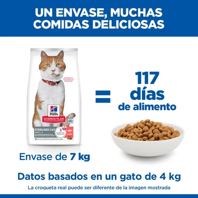 Hill's Science Plan Sterilised Cat Adult 1-6 salmón