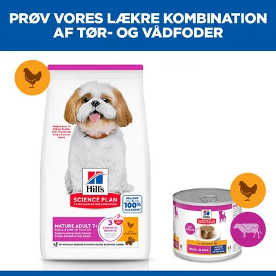 Hill's Science Plan Mature Adult 7+ Small & Mini med kylling