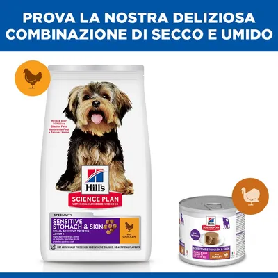 Hill's Science Plan Adult 1+ Sensitive Stomach & Skin Small & Mini Pollo