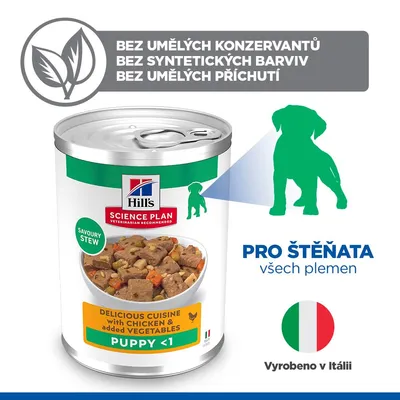 Hill's Science Plan Puppy Stew with Chicken & added Vegetables Hill's Science Plan Puppy Stew with Chicken & added Vegetables