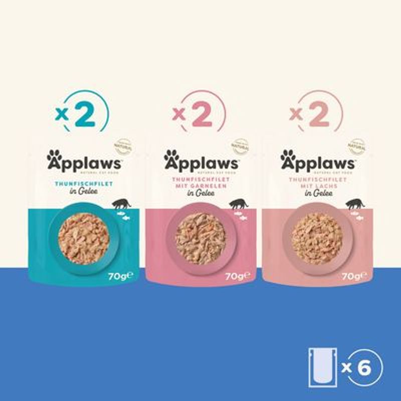Applaws Maaltijdzakjes in Gelei 12 x 70 g