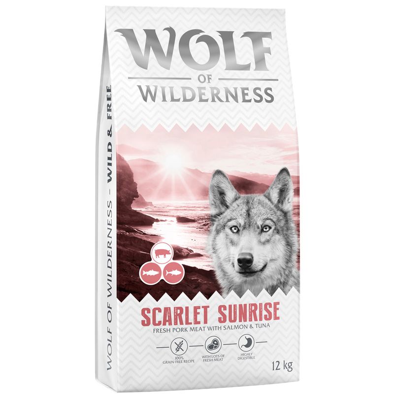 Wolf of Wilderness «Scarlet Sunrise» con salmón y atún, sin cereales