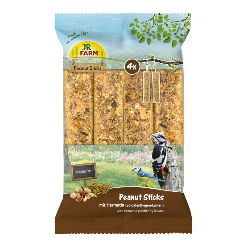 JR Farm 4x Peanut Sticks Schalenfrei 640 g