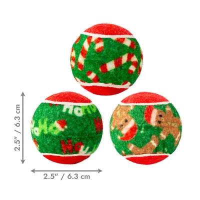 Lot de 6 balles KONG Holiday SqueakAir pour chien