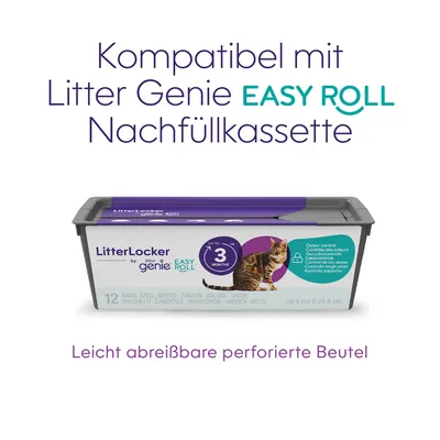 Litter Genie EasyRoll Katzenstreu-Entsorgungseimer, grau