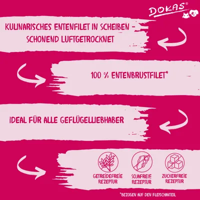 Dokas Entenbrust Getrocknet Ente