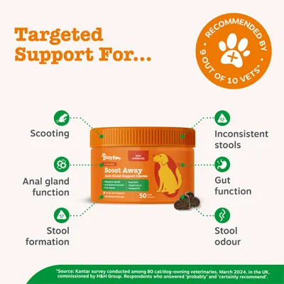 Zesty Paws Scoot Away Anal Gland Support Chews - Turkey - 50 Chews