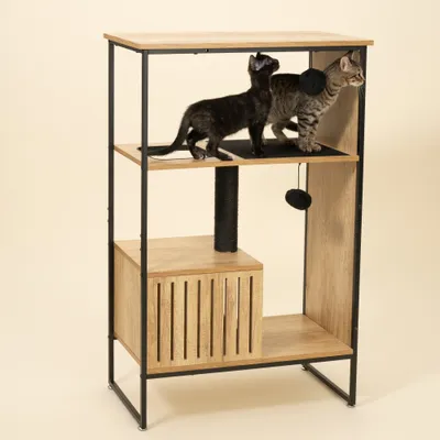 Modern Living Katzenkletterhaus Celle - ca. L 77 x B 34 x H 114 cm Modern Living Katzenkletterhaus Celle - ca. L 77 x B 34 x H 114 cm