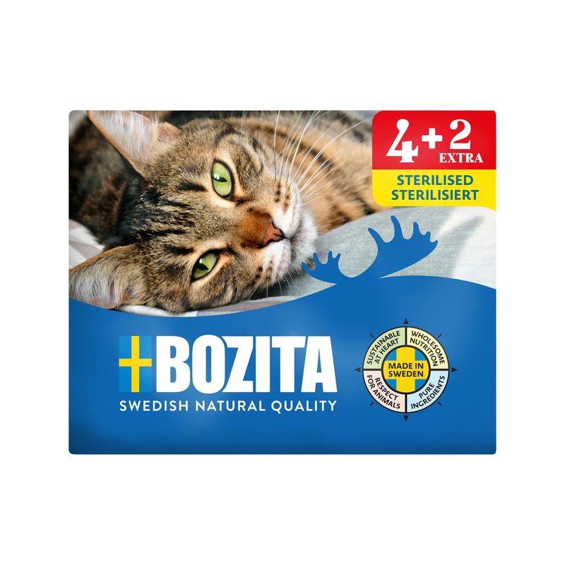 Bozita Tetra Stukjes in Gelei  6 x 370 g Kattenvoer