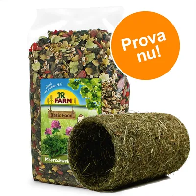 Blandat provpack: JR Farm Schmaus marsvinkalas + JR Farm hötunnel