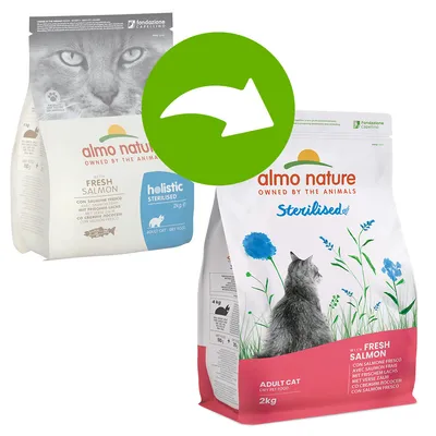Almo Nature Holistic Sterilised saumon, riz pour chat
