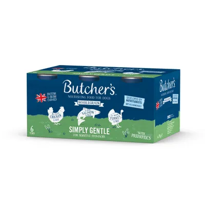 Butcher's Wholegrain Simply Gentle 6 x 390g - Mixed Pack Butcher's Wholegrain Simply Gentle 6 x 390g - Mixed Pack