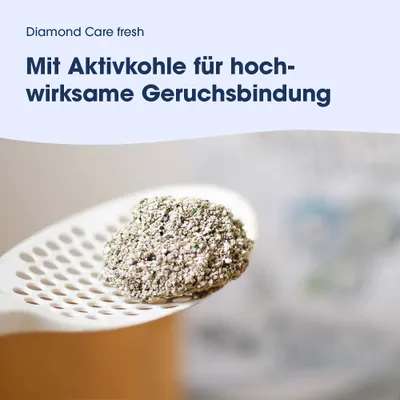 Diamond Care fresh. Mit Aktivkohle für hochwirksame Geruchsbindung.