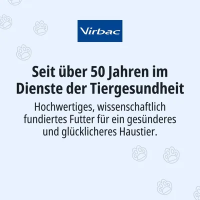 Virbac. Seit über 50 Jahren im Dienste der Tiergesundheit. Hochwertiges, wissenschaftlich fundiertes Futter für ein gesünderes und glücklicheres Haustier.