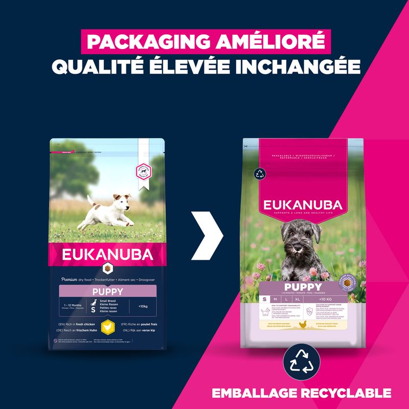 Eukanuba Premium Nutrition Puppy Small Breed au poulet