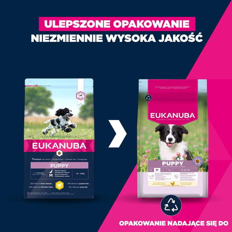 Eukanuba Premium Nutrition Puppy Medium Breed, kurczak